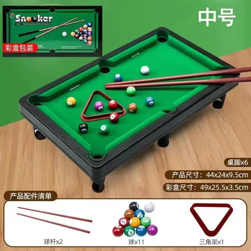 Interactive Miniature Pool Table - Fun Home Snooker Game for Kids