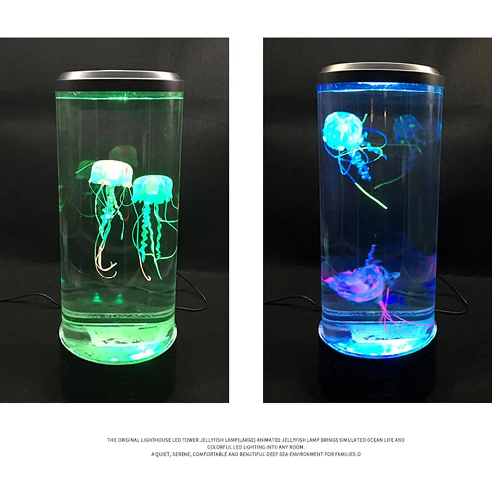 Color Changing Jellyfish Lamp - USB/Battery Powered Night Light for Kids' Bedrooms - Perfect Gift for Boys and Girls!