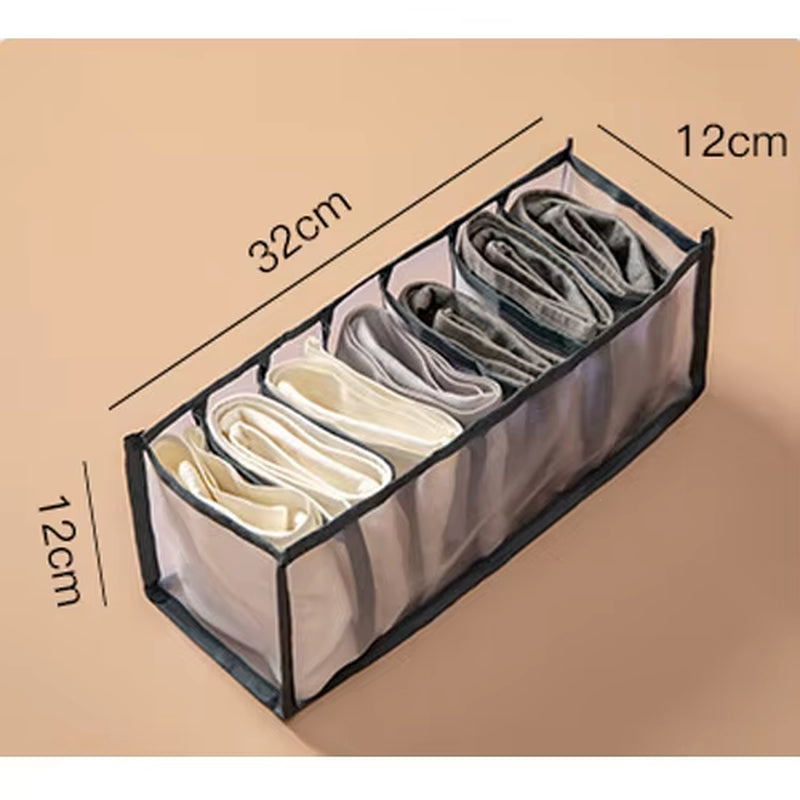 30 Grids Foldable Underwear Drawer Organizers Storage Dividers Closet Organizer Storage Box for Clothes Bras Scarves Ties Socks