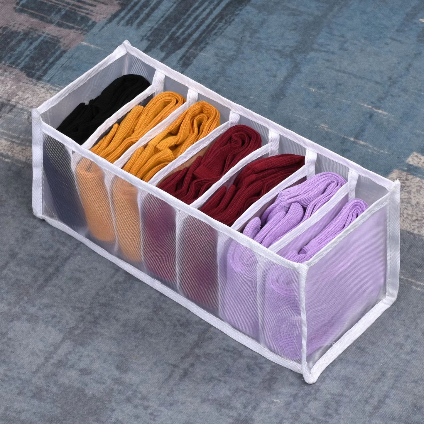 30 Grids Foldable Underwear Drawer Organizers Storage Dividers Closet Organizer Storage Box for Clothes Bras Scarves Ties Socks