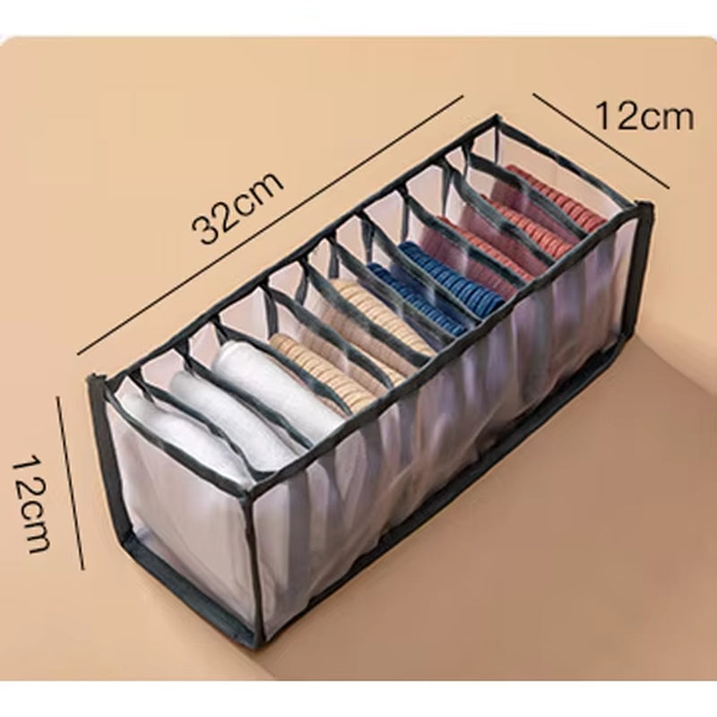 30 Grids Foldable Underwear Drawer Organizers Storage Dividers Closet Organizer Storage Box for Clothes Bras Scarves Ties Socks