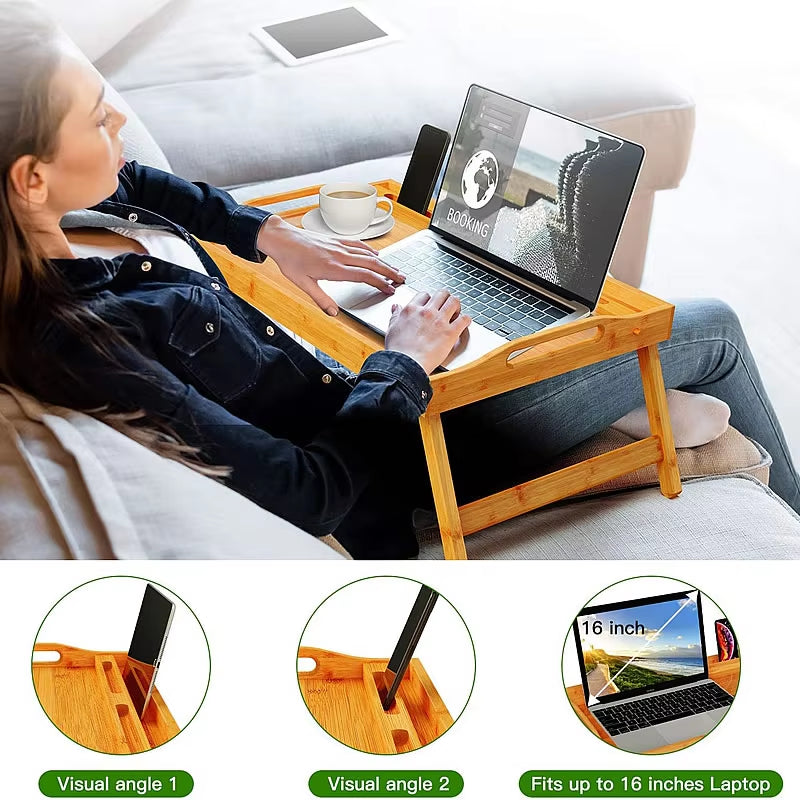 Bed-Tray Desk Computer-Stand Studying-Table Breakfast Food-Sofa Notebook Picnic Laptop