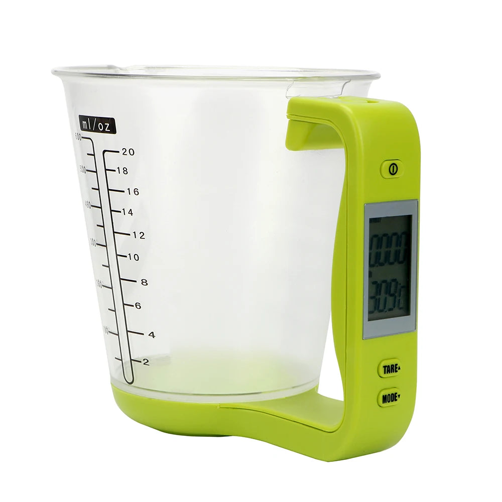 Digital Beaker Electronic Tool with LCD Display Temperature Measurement Cups Hostweigh Measuring Cup Kitchen Scales