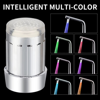 Transform Your Space with the Color-Changing LED Temperature-Sensitive Faucet Aerator - Save Water in Style!