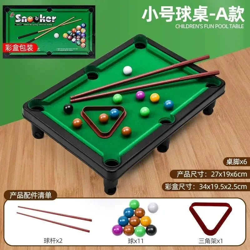 Interactive Miniature Pool Table - Fun Home Snooker Game for Kids