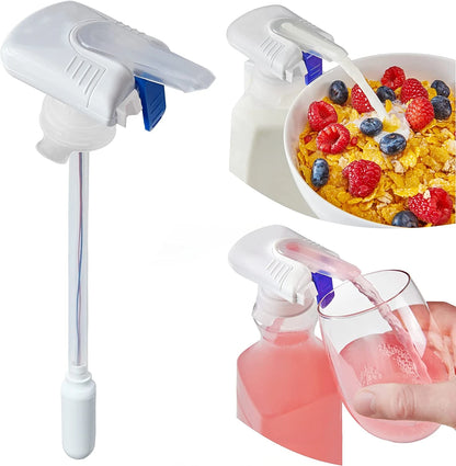 The Magic Bottle Tap Automatic Drink Milk Dispenser Straw Suction Pump Automatic Juice Beverage Straw Spill Proof Hands-Free