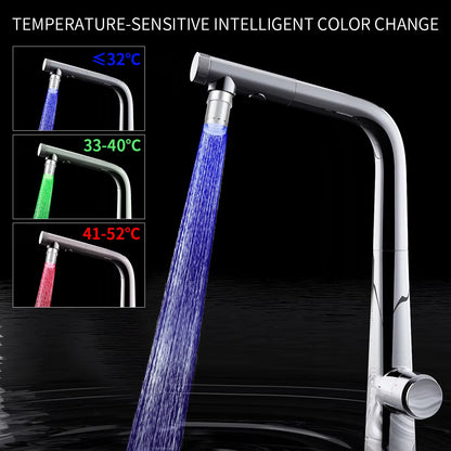 Transform Your Space with the Color-Changing LED Temperature-Sensitive Faucet Aerator - Save Water in Style!