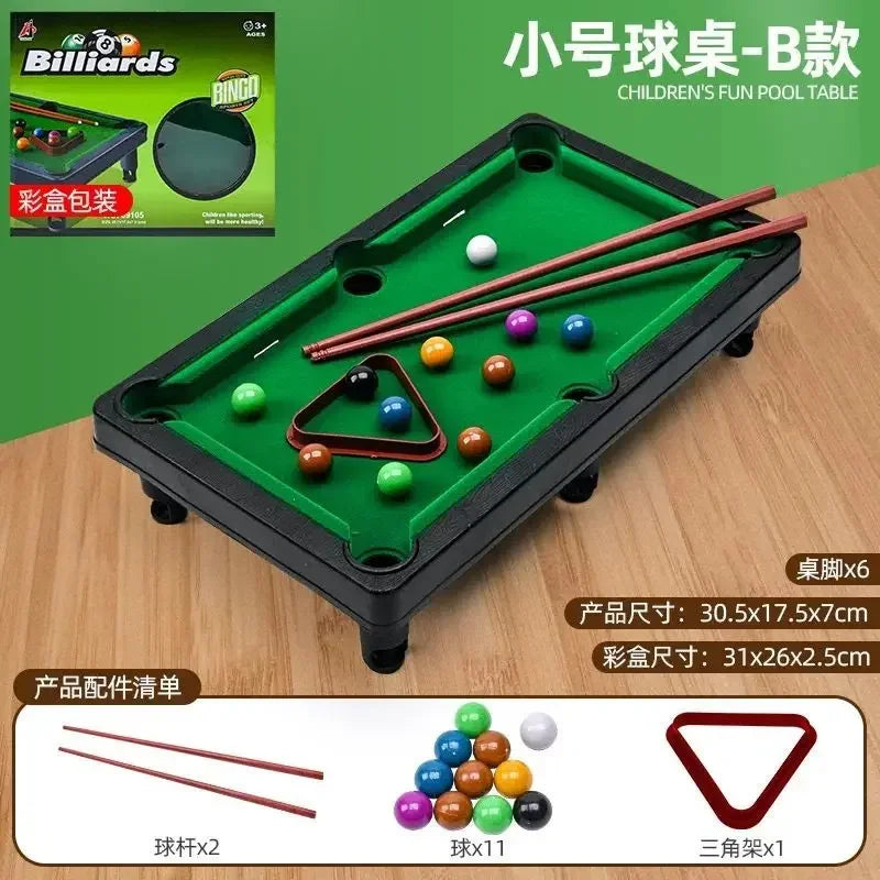 Interactive Miniature Pool Table - Fun Home Snooker Game for Kids