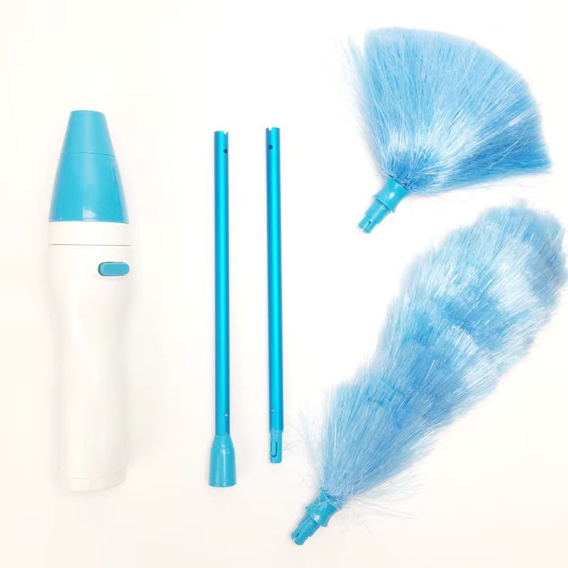 360° Rotatable Electric Feather Duster Dirt Dust Brush Vacuum Cleaner Furniture Window Bookshelf Carpet Household Cleaning Tool