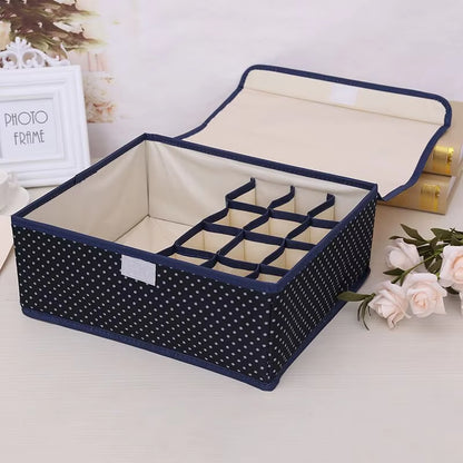 30 Grids Foldable Underwear Drawer Organizers Storage Dividers Closet Organizer Storage Box for Clothes Bras Scarves Ties Socks