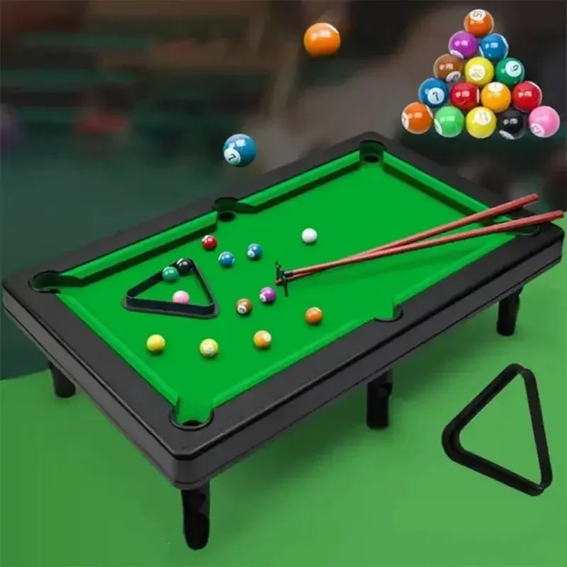 Interactive Miniature Pool Table - Fun Home Snooker Game for Kids